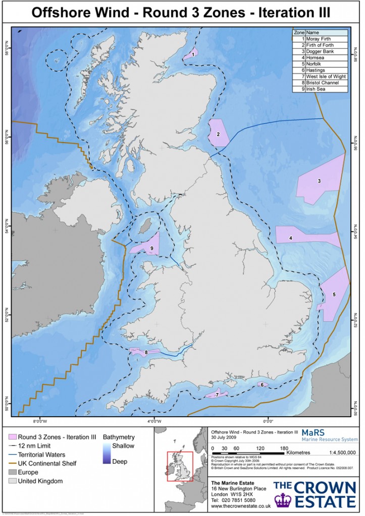 Offshore Wind - Round 3 Zones
